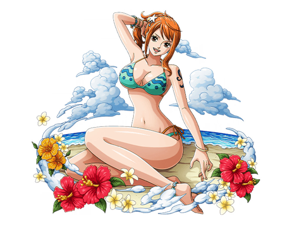 夏日海滩风情裁片印花服装印花设计