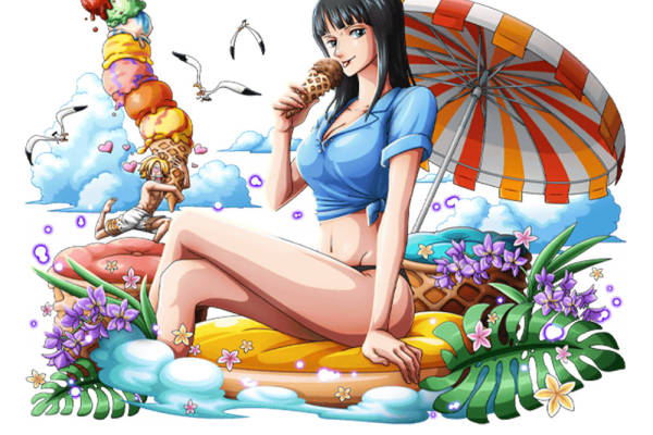 夏日海滩时尚裁片印花服装印花设计