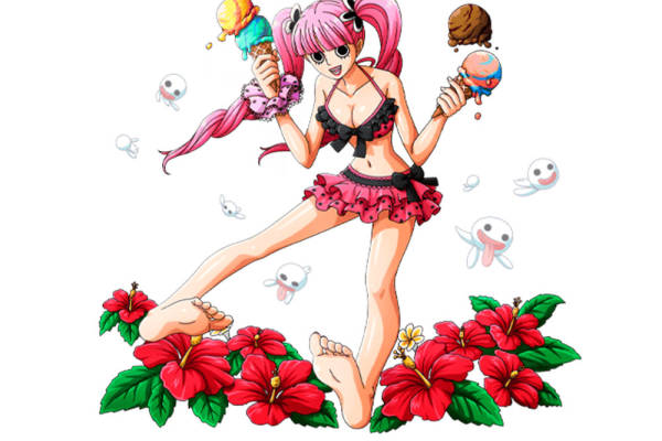 夏日活力粉色双马尾女孩裁片印花服装印花设计