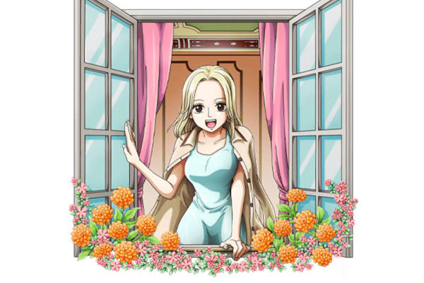 春日阳光下的窗台裁片印花服装印花设计