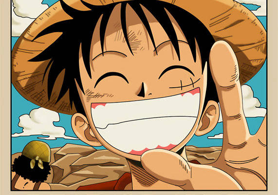 动漫风格裁片印花服装印花设计:Monkey·D·Luffy主题