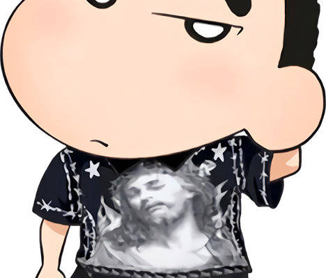 个性时尚服装印花设计:耶稣头像裁片印花T恤