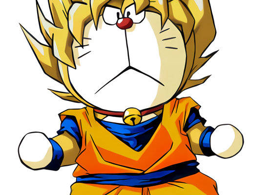 经典动漫角色哆啦A梦裁片印花服装印花设计