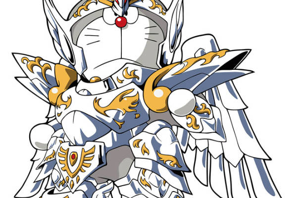 创意卡通猫骑士裁片印花服装印花设计