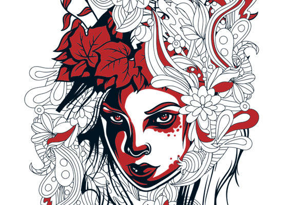 时尚艺术风格裁片印花服装印花设计，展现独特个性