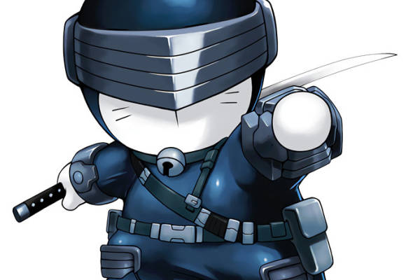 时尚卡通武士裁片印花服装印花设计