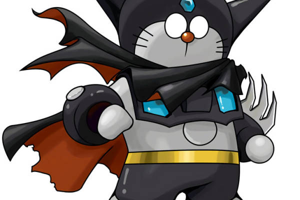 创意卡通猫武士裁片印花服装印花设计