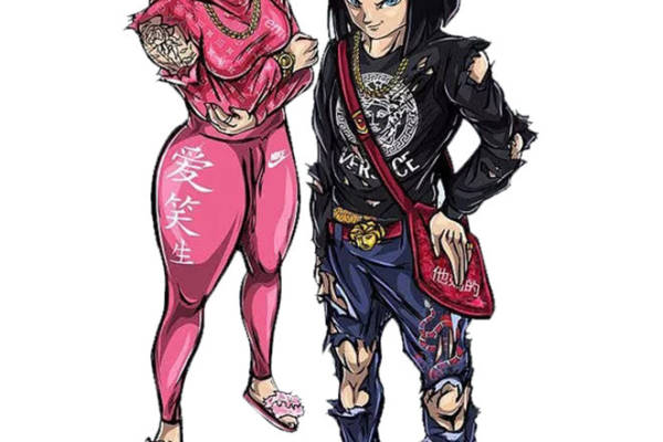 街头时尚风格裁片印花服装印花设计