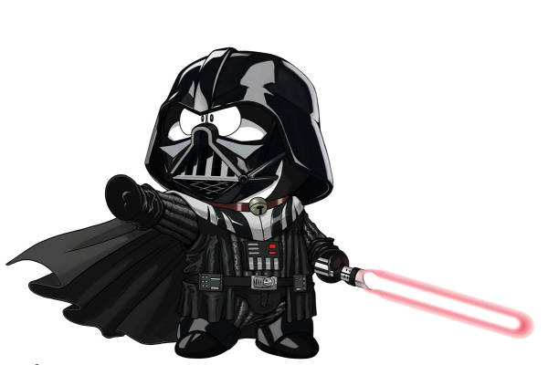 可爱卡通风格星球大战主题裁片印花服装印花设计