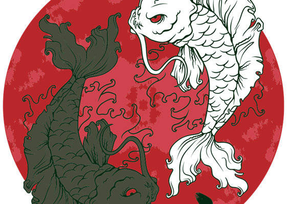 传统中国风裁片印花服装：龙与鱼的完美融合