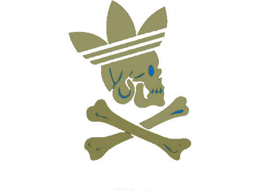 时尚街头风格骷髅头裁片印花服装印花设计