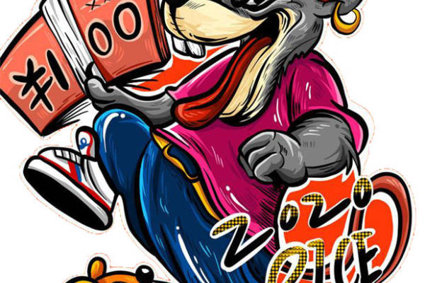 2020鼠年时尚潮流裁片印花服装印花设计