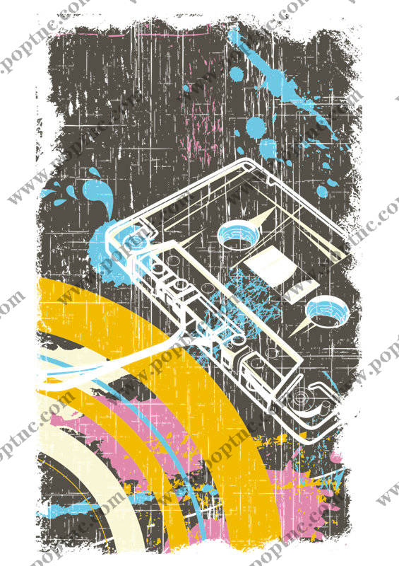 抽象艺术风格裁片印花服装,展现独特街头时尚