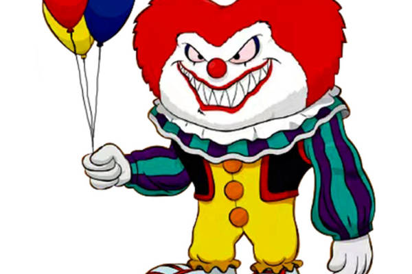 欢乐小丑裁片印花服装印花设计,增添节日气氛