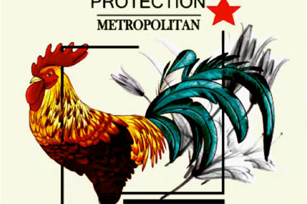 都市保护者主题裁片印花服装印花设计