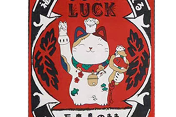 吉祥好运招财猫裁片印花服装印花设计