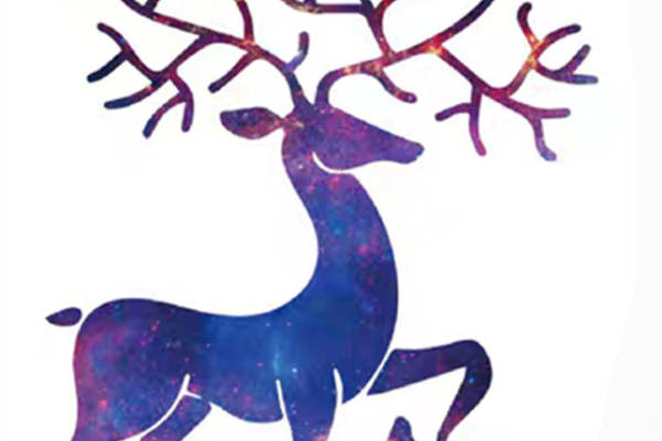 梦幻星空鹿裁片印花服装,独特设计引领时尚潮流