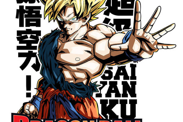 龙珠超孙悟空裁片印花服装印花设计