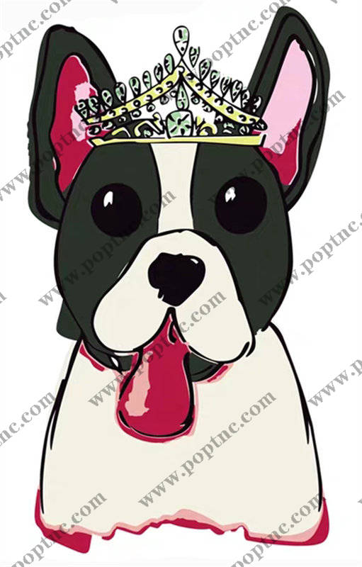 可爱法斗犬裁片印花服装,时尚与萌趣的完美结合