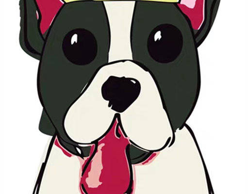 可爱法斗犬裁片印花服装,时尚与萌趣的完美结合