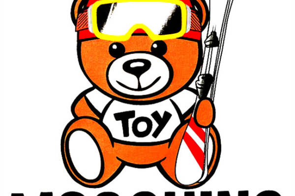 Moschino品牌滑雪熊裁片印花服装印花设计