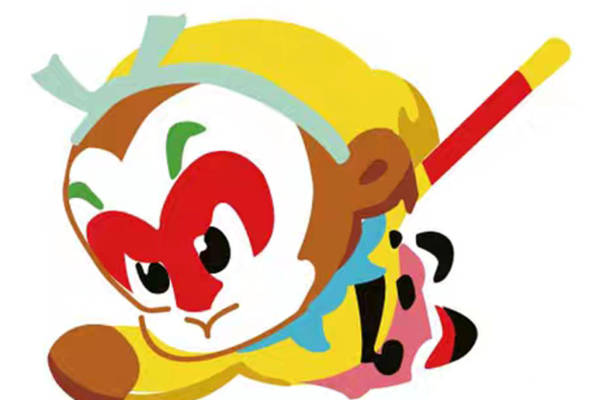 活泼可爱卡通猴裁片印花服装印花设计