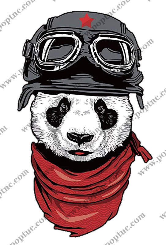 创意熊猫裁片印花服装,展现个性与时尚的完美融合