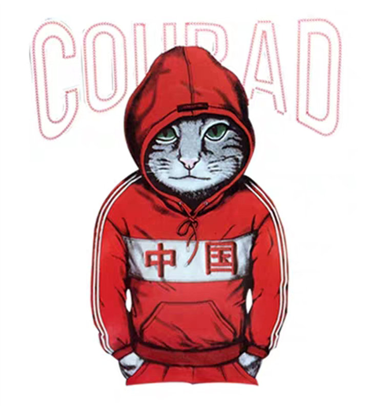 创意猫头鹰裁片印花服装,展现中国风时尚魅力