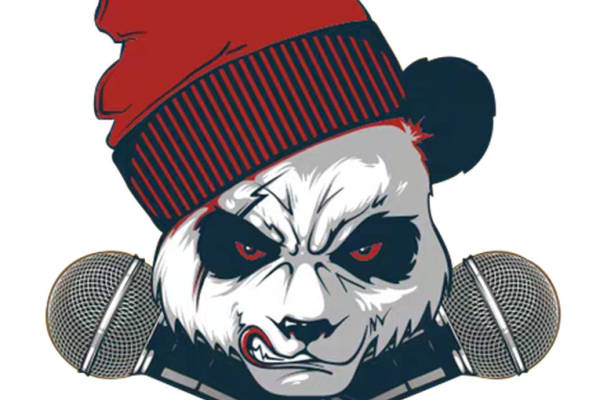 时尚街头风格熊猫裁片印花服装印花设计