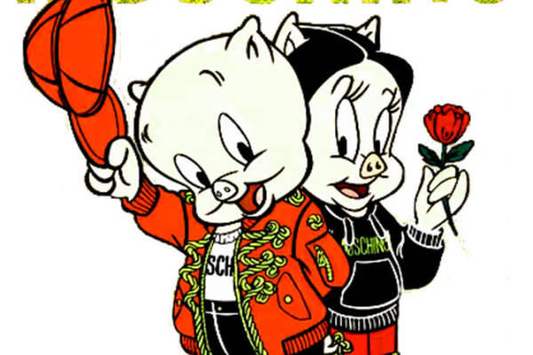 Moschino品牌时尚卡通裁片印花服装印花设计