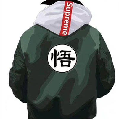 时尚潮流迷彩裁片印花服装印花设计悟空主题卫衣