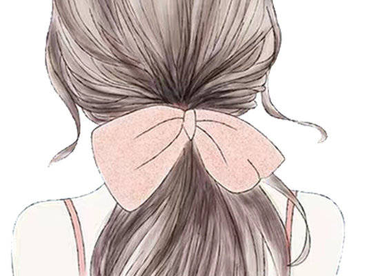 优雅粉色蝴蝶结装饰的服装印花设计