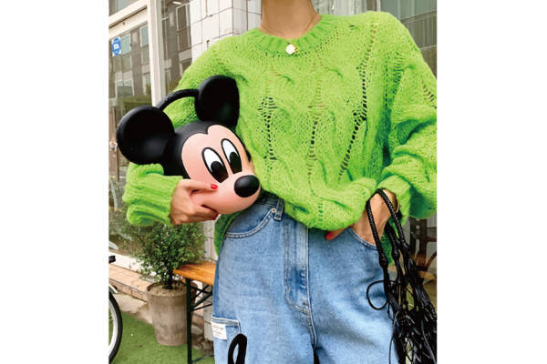 时尚潮流绿色镂空服装印花裁片印花设计