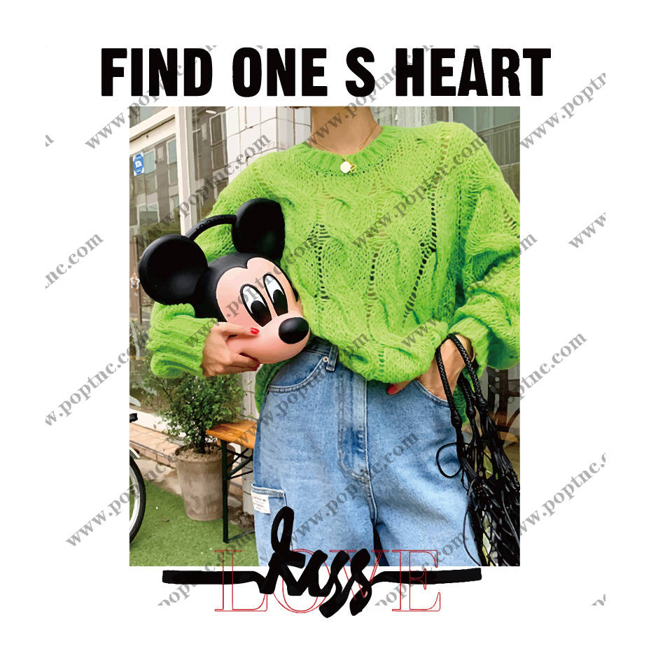 时尚潮流绿色镂空服装印花裁片印花设计