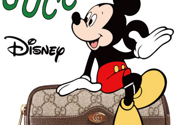 Gucci Disney联名款米奇裁片印花时尚服装印花设计
