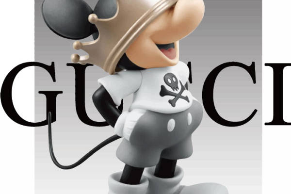 时尚个性米奇裁片印花服装印花设计