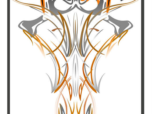 独特火焰与骷髅裁片印花服装，展现个性街头风格