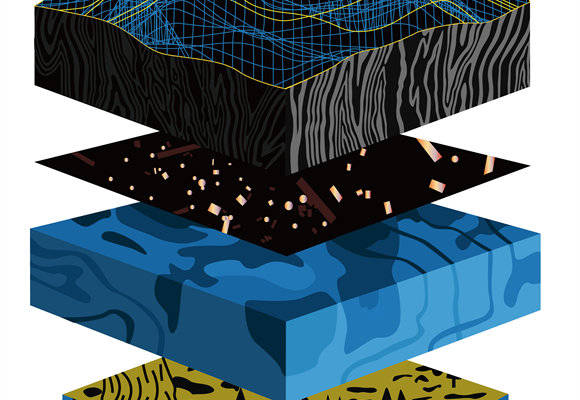 抽象风格裁片印花服装:探索自然与科技的交融