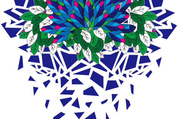 时尚几何风格裁片印花服装，展现独特个性魅力