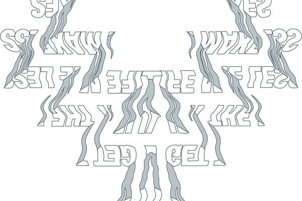 创意熔岩风格裁片印花服装印花设计