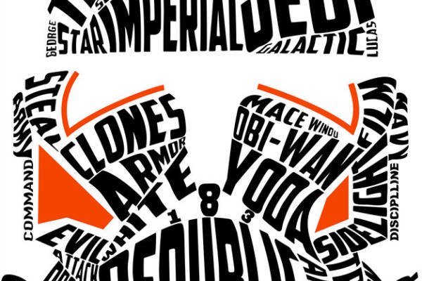 星球大战主题裁片印花服装印花设计