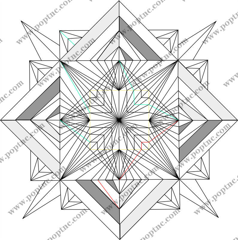 现代几何图案裁片印花服装印花设计