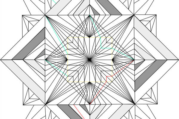 现代几何图案裁片印花服装印花设计