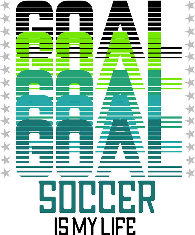 时尚个性裁片印花服装:足球是我的生命