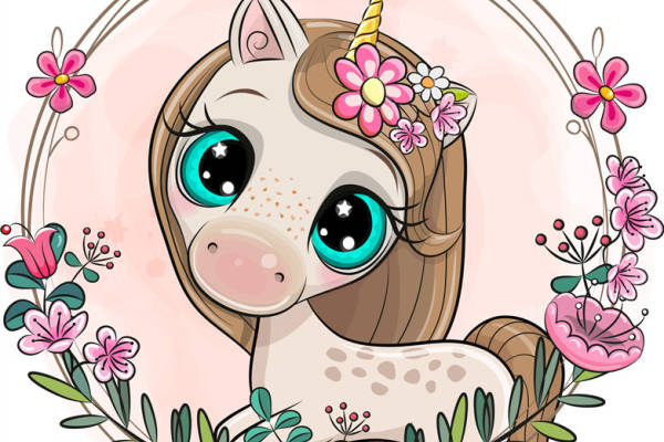 梦幻花卉独角兽裁片印花服装,打造童话风格时尚