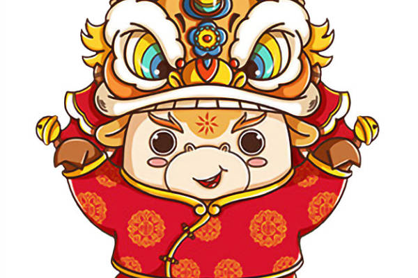 传统中国风猪年裁片印花服装印花设计