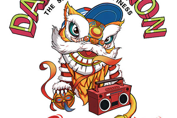 时尚潮流裁片印花服装:舞狮图案引领东方风尚