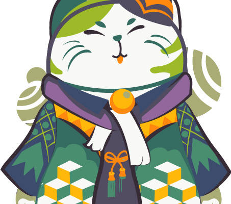 传统风格猫咪裁片印花服装印花设计