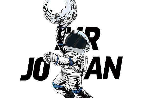 太空探险主题裁片印花服装印花设计