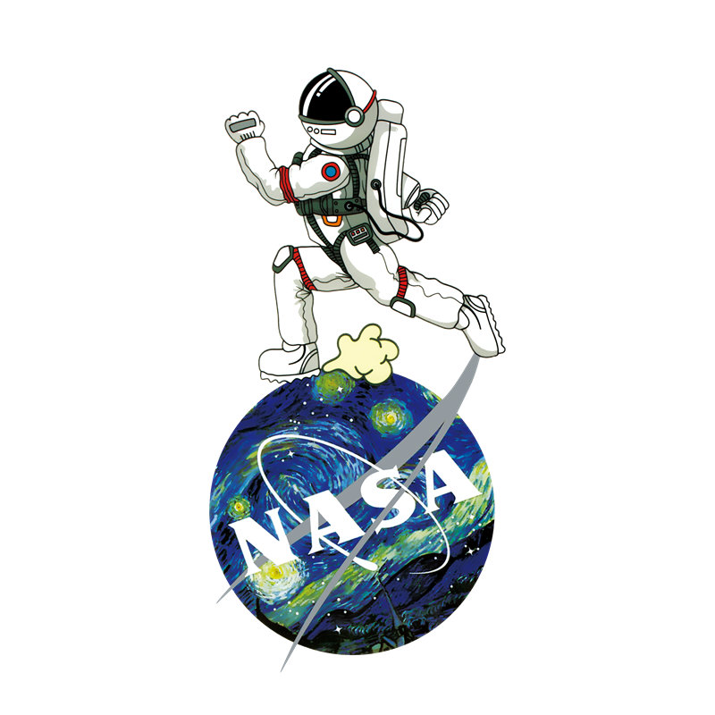 探索宇宙奥秘：NASA主题裁片印花服装印花设计